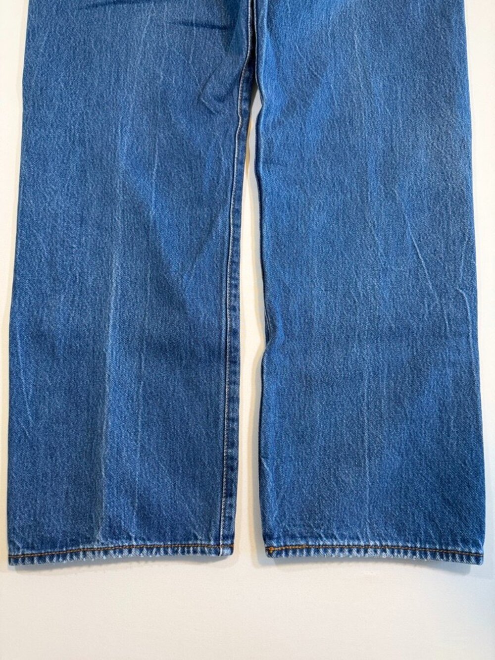 Vintage LEVIS 501 Button Fly Denim Blue Jeans 38 32 - Picture 7 of 12